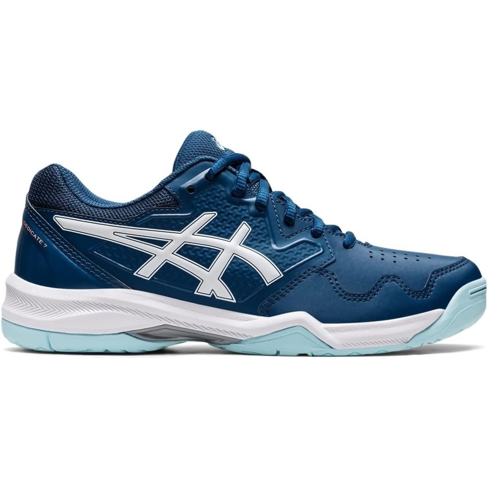 ASICS® (Women's 6 B) GEL-Dedicate™ 7 Tennis Shoes in Light Indigo/White